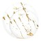 Smarty Had A Party White w/Gold Marble Stroke Round Plastic Dinnerware Set (120 Dinner Plates+120 Salad Plates), 240PK 900WGVP-CASE - alternate 10